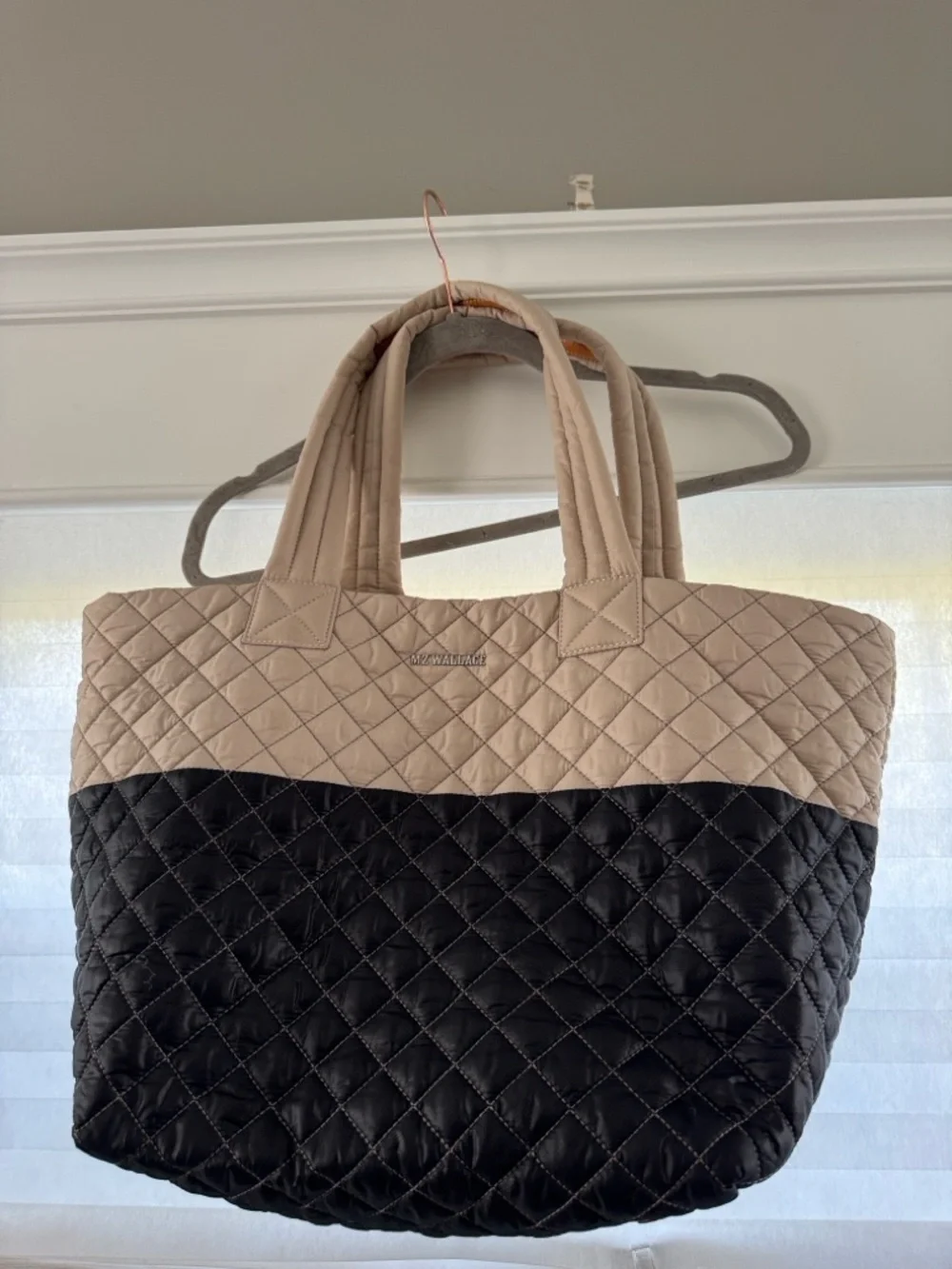 NWOT! MZ Wallace Medium Metro Tote Mushroom and Black